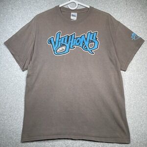 Vtg Vishions Smoke Shop Shirt 04/20/2013 San Diego 420 Y2k Sun Faded Gray Large‎